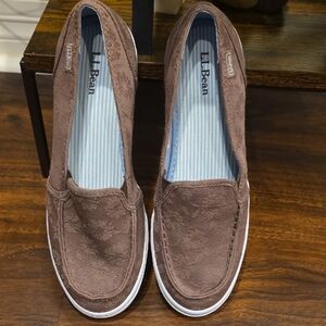 L.L. Bean Chocolate Slip-On Loafers